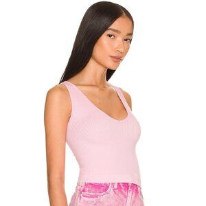 NWT Free People Intimates Solid Rib Brami Light Pink L/XL